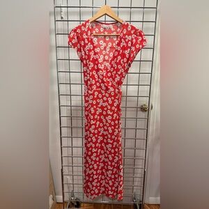 Reformation wrap maxi dress